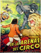 3217.En las Arenas del Circo.Spanish Circus.Clown.Lion.Home Room Art decoration. - £13.66 GBP+