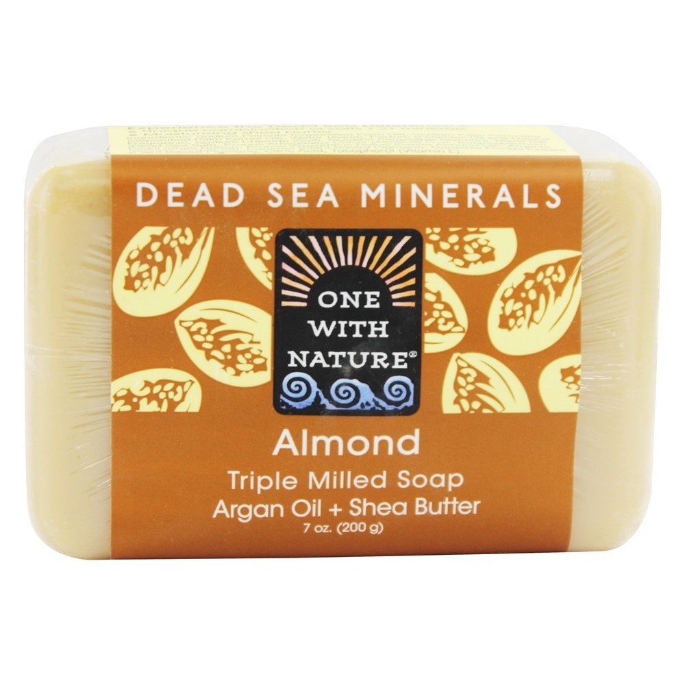 One With Nature Dead Sea Mineral Bar Soap Mild Exfoliating Almond, 7 Ounces - $8.15