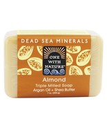 One With Nature Dead Sea Mineral Bar Soap Mild Exfoliating Almond, 7 Ounces - £6.51 GBP