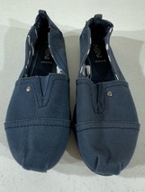 Mad Love Blue Textile Canvas Slip-on Flats Size 5/6 - £8.53 GBP