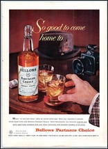 1950s Bellows Partners Choice Whiskey PRINT AD So Good To Come Home Too BX4 - $104.40 MXN
