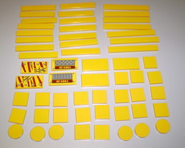 Lot of 59 Used Lego Yellow Tiles 3069 - 87079 - 6636 - 3070 - £10.35 GBP