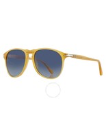 Persol PO9649S 204/S3 Sunglasses Miele Frame Polarized Gradient Blue 52mm - $427.00
