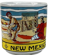 Vtg New Mexico Coffee Mug Road Runner Native American Desert Mesa Yucca - £7.51 GBP