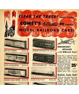 1949 Comet Railroad Cars Advertisement Model Trains HO Gauge Chicago - €28,73 EUR
