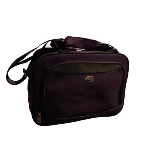 American Tourister Purple Laptop Computer Carry-On Adj Shoulder Strap Handle Bag - $16.79
