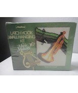 VINTAGE Malina Latch Hook Wall Hanging kit Music Makers Trumpet sealed - $39.59