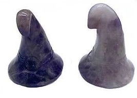 (set Of 2) 1 3/4&quot; Witch&#39;s Hat Amethyst - £46.23 GBP