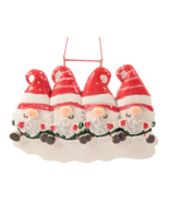Personalized Christmas Family Ornament Family of 4 Gnomes NEW - $16.70 CAD
