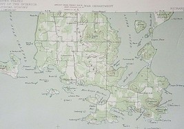 1943 Richardson Quadrangle Whatcom Co Washington WA USGS 15-Minute Topo Vtg Map - £12.50 GBP