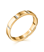 10k/14k/18k yellow gold ring with diamonds Elegant Moissanite &amp; Diamond - £281.78 GBP+