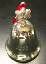 Reed &amp; Barton Christmas Ornament 2003 Annual Silverplated Holiday Bell B... - £10.15 GBP