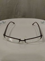 BCBG Maxazria Paloma Womens Burgundy Metal Half Rim Eyeglasses Frames 50... - $25.11