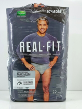Depend Real Fit Underwear S Breathable Small/Medium Maximum Absorbency 22 Count - £25.42 GBP