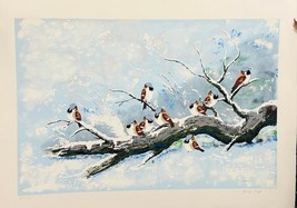 Max Karp Unnamed (Birds on a Winter Branch) H/S Limited Serigraphy Art-
show ... - £334.68 GBP