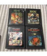Vintage Atari 2600 Games Star Raiders Combat Outlaw Berserk Cartridges Only - $302.88 MXN