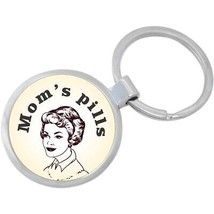 Moms Pills Keychain - Includes 1.25 Inch Loop for Keys or Backpack - £8.47 GBP