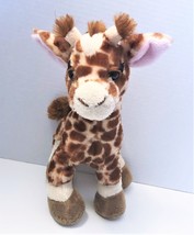 Ganz Webkinz Brown &amp; Cream Spotted Giraffe Plush Stuffed Animal NO CODE - £11.94 GBP