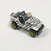 Hot Wheels Zebra Black and White Stripes 1990 Jeep Diecast Toy Car - £5.18 GBP