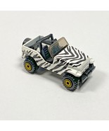 Hot Wheels Zebra Black and White Stripes 1990 Jeep Diecast Toy Car - £4.85 GBP