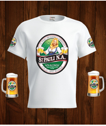 St. Pauli  Beer White T-Shirt, High Quality, Gift Beer Shirt - £25.01 GBP