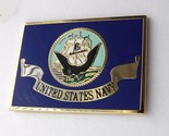 USN UNITED STATES US NAVY LARGE FLAG LAPEL PIN BADGE 1.5 INCHES - £5.22 GBP