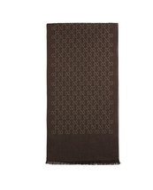 Gg Logo Scarf Men Brown One Size - $173.85