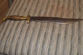 Beautiful Antique Knife from Juarez Mexico,brass handle,ornate design, s... - $99.99