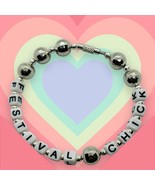 Handmade FESTIVAL CHICK BRACELET glasto GLASTONBURY glitter ball DISCO c... - €10,54 EUR