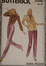 Vintage Butterick Pattern 3324 Evan Picone  Jacket Blouse Pants Size 16 ... - $165.85 MXN
