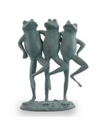 SPI Home Dancing Frog Trio Cast Aluminum Garden Sculpture 18.5 Inches High - £148.44 GBP