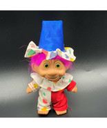 Troll Bright of America 1991 clown circus Russ vintage toy figure rainbo... - £11.80 GBP