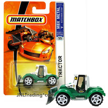 Year 2007 Matchbox MBX Metal 1:64 Die Cast Car #55 - Green Farm Plower T... - £15.73 GBP