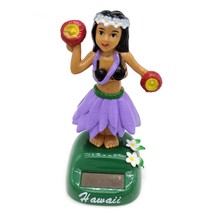 Car Ornament Solar Powered Dancing Hawaii Girl Swinging Bobble Toy Gifts Auto In - £28.74 GBP