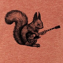 Squirrel playing guitar shirt- mens animal tshirt- graphic tshirts- funny shirts - £18.17 GBP