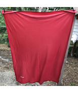 Vtg DELTA AIRLINES Cabin Flannel Lap Throw Blanket Red &amp; White Logo embr... - €17,12 EUR