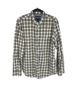 Banana Republic Slim-Fit Men&#39;s Plaid Long-Sleeve Button-Down Shirt Sz. L - $278.12 MXN