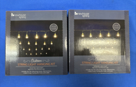 Newhouse Lighting 48 ft. String Light Hanging Kit Wire Mounting Hooks (Lot of 2) - $19.79