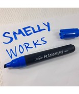 Vintage Scripto Jumbo Permanent Marker 9600 blue smelly sinky large pote... - $482.33 MXN