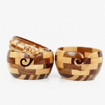 Turmeric Rosewood Yarn Bowl: Premium Crochet &amp; Knitting Storage for Skeins &amp; Bal - $163.30