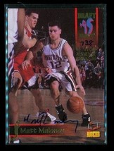 Vintage 1995 Signature Rc Autograph Basketball Card #26 Matt Maloney Rockets Le - £9.97 GBP