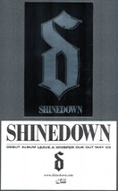 Shinedown Atlantic Records Promotional Sticker for the Release of Their ... - £5.43 GBP