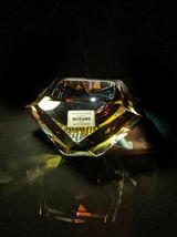 Sommerso Murano Gold and Violet Faceted Glass Ashtray made in Italy image 4