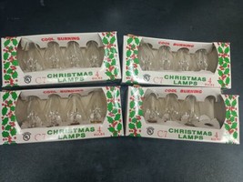 Vtg CLEAR C-7 Light Bulbs 5 Watt Holiday Christmas Night 15 Pack - £15.79 GBP