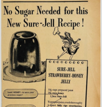 1946 Sure Jell Gelatin Advertisement Vintage Jelly Dessert Recipe DWXX9 - $374.39 MXN