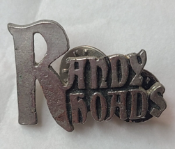 Randy Rhoads Rock Metal Band Logo Pin Badge Spellout Vintage Silver Tone - £19.72 GBP