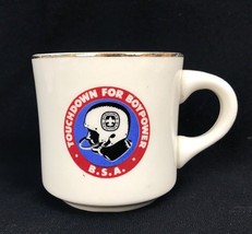 Vintage 1960/70s BSA Boy Scouts Touchdown For Boy Power Football Coffee Cup Mug - £17.35 GBP