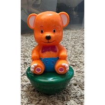 Vintage USSR Russian Soviet CELLULOID Toy Roly-Poly BEAR BEANBAG - $34.65