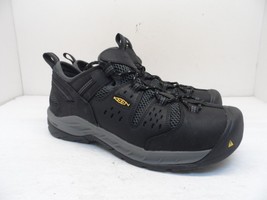 KEEN Men&#39;s Atlanta Cool II Utility Steel Toe Work Shoe 1023216 Black Size 10EE - £78.26 GBP