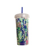 Lilly Pulitzer Southern Charm Floral 20 oz Acrylic Tumbler With Straw NWOT - $18.70
